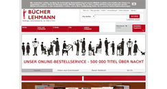 Desktop Screenshot of buecher-lehmann.de
